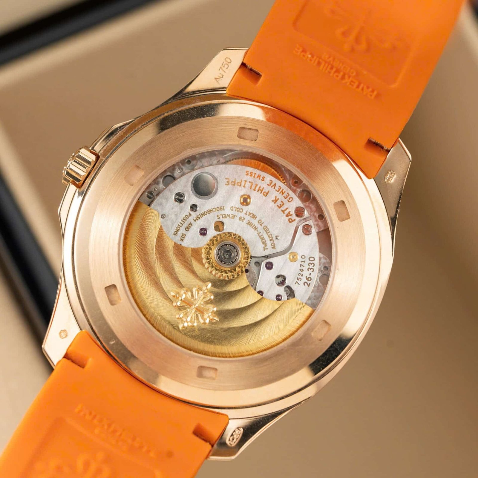 Patek Philippe Aquanaut 5167R-001 Brown Dial 18K Solid Gold Orange Rubber 40mm - 图片 8