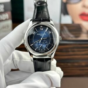 Patek Philippe Complications 5205G-013 Blue Dial Leather Replica GRF 40mm
