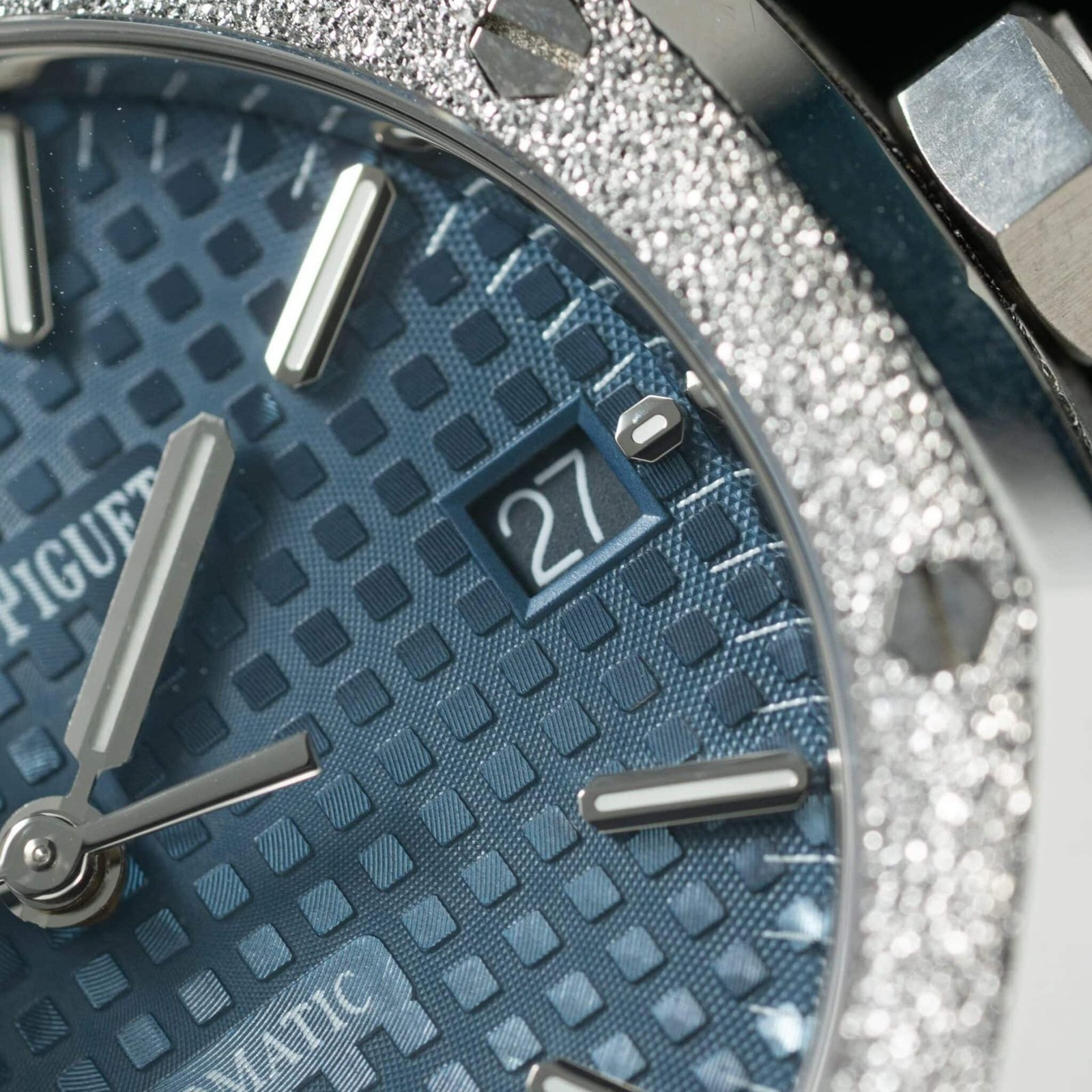 Audemars Piguet Royal Oak 15454BC Frosted Gold Blue Dial Best Replica APSF 37mm - 图片 5