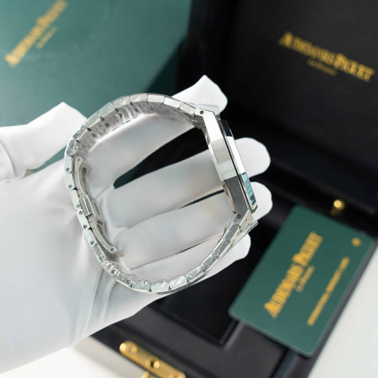 Audemars Piguet Royal Oak 15454BC Frosted Gold Blue Dial Best Replica APSF 37mm - 图片 6