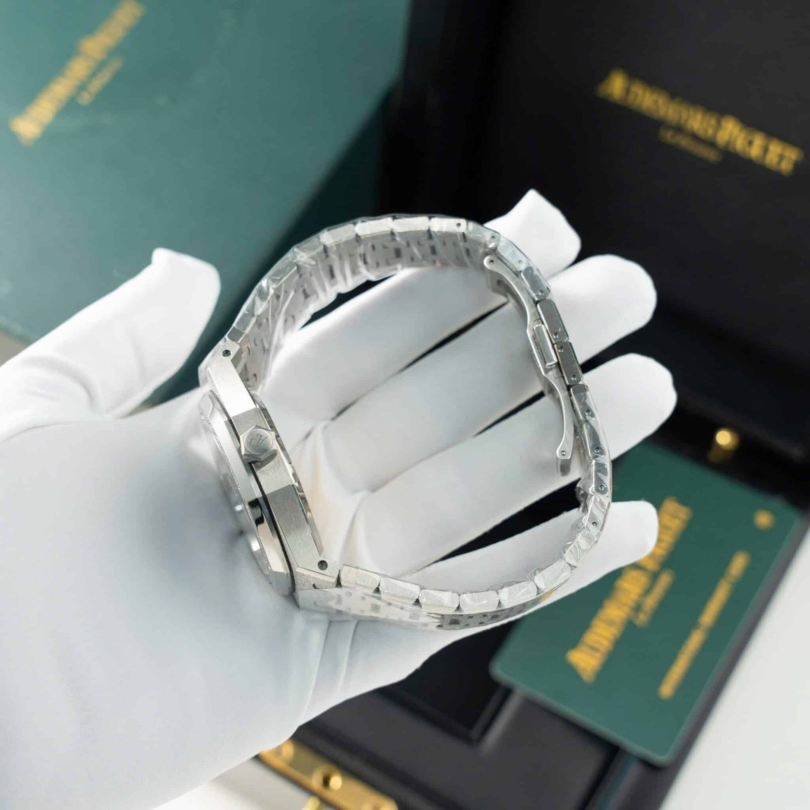 Audemars Piguet Royal Oak 15454BC Frosted Gold Blue Dial Best Replica APSF 37mm - 图片 7