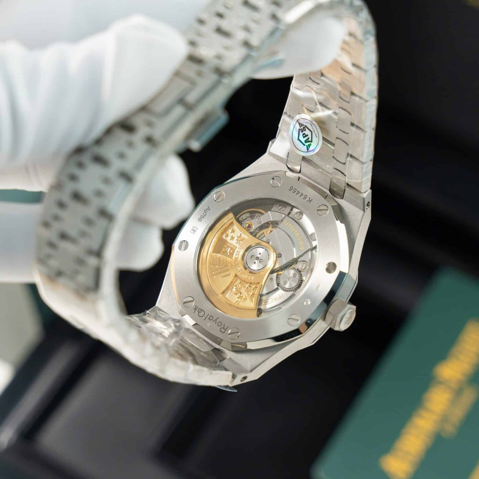 Audemars Piguet Royal Oak 15454BC Frosted Gold Blue Dial Best Replica APSF 37mm - 图片 8