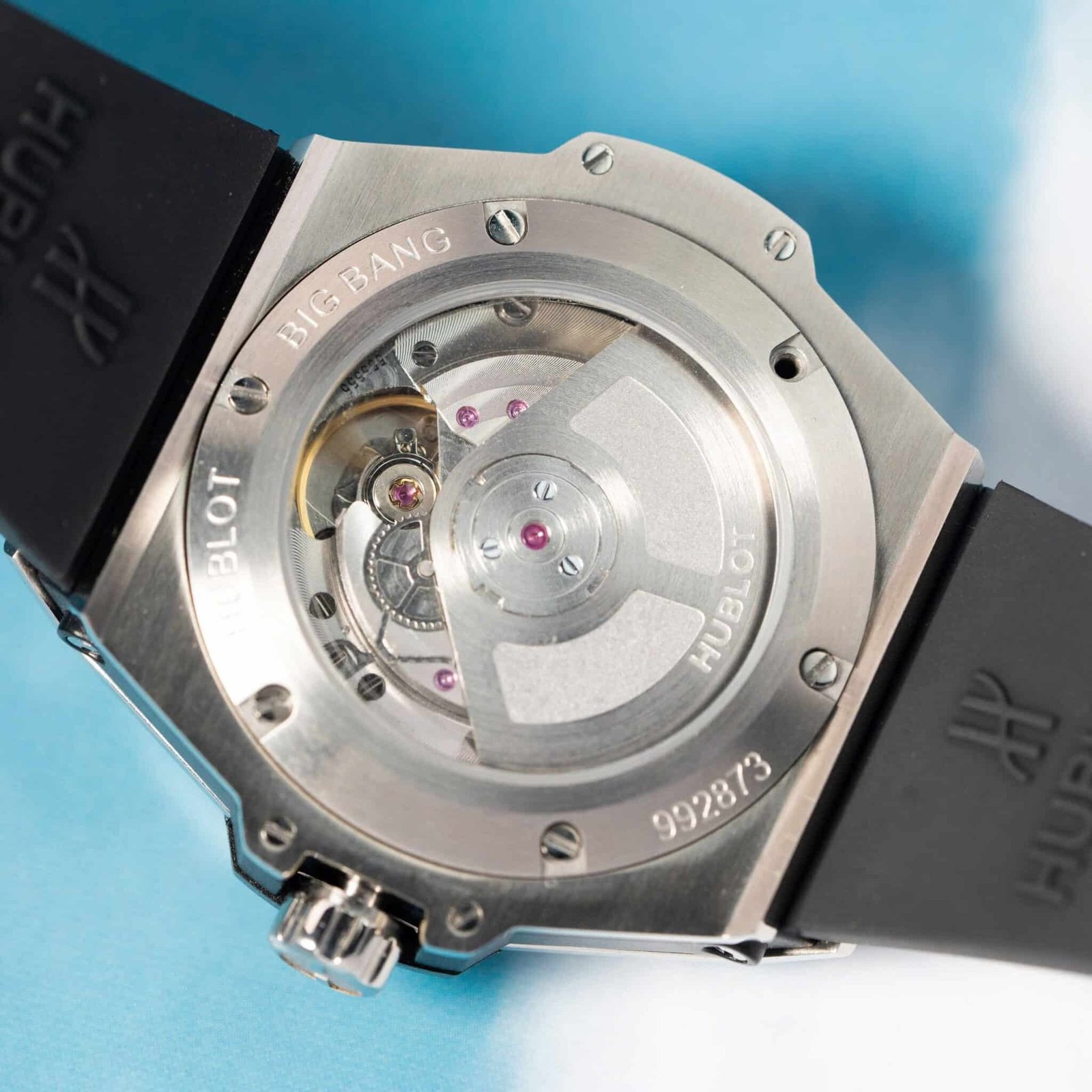 Hublot Big Bang One Click Steel Black Pavé Baguette CZ Stone Bezel Replica 39mm - 图片 8
