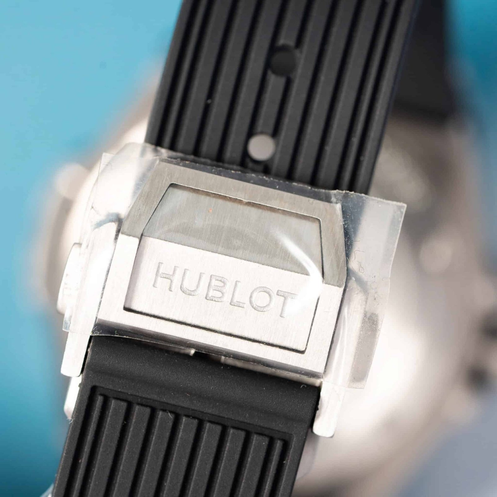 Hublot Big Bang One Click Steel Black Pavé Baguette CZ Stone Bezel Replica 39mm - 图片 9