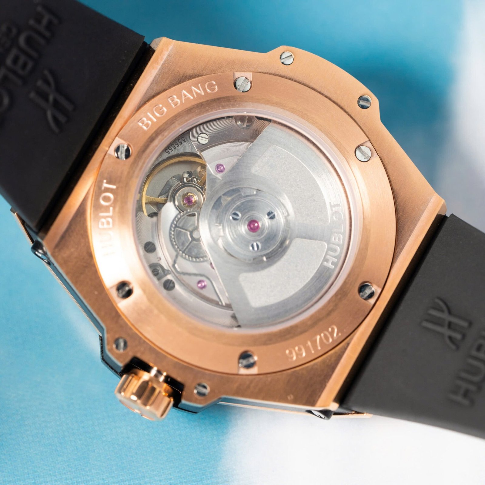 Hublot Big Bang One Click King Gold Black Dial CZ Stone Bezel Replica 39mm - 图片 10
