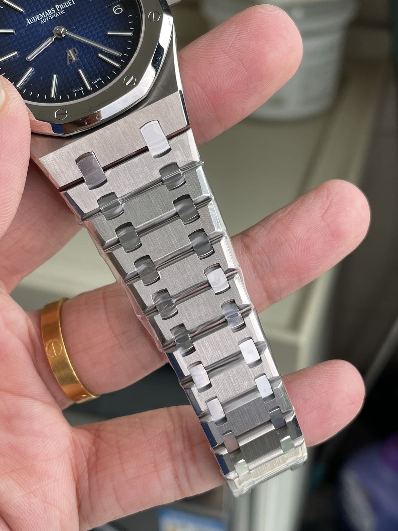 Audemars Piguet Royal Oak Jumbo Extra-thin 15202IP Blue Dial 89g Best Replica ZF 39mm - 图片 6
