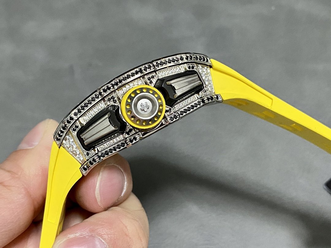 Richard Mille RM11-03 Flyback Chronograph Iced Out CZ Stones Best Replica KVF 49.94×44.5mm - 图片 6