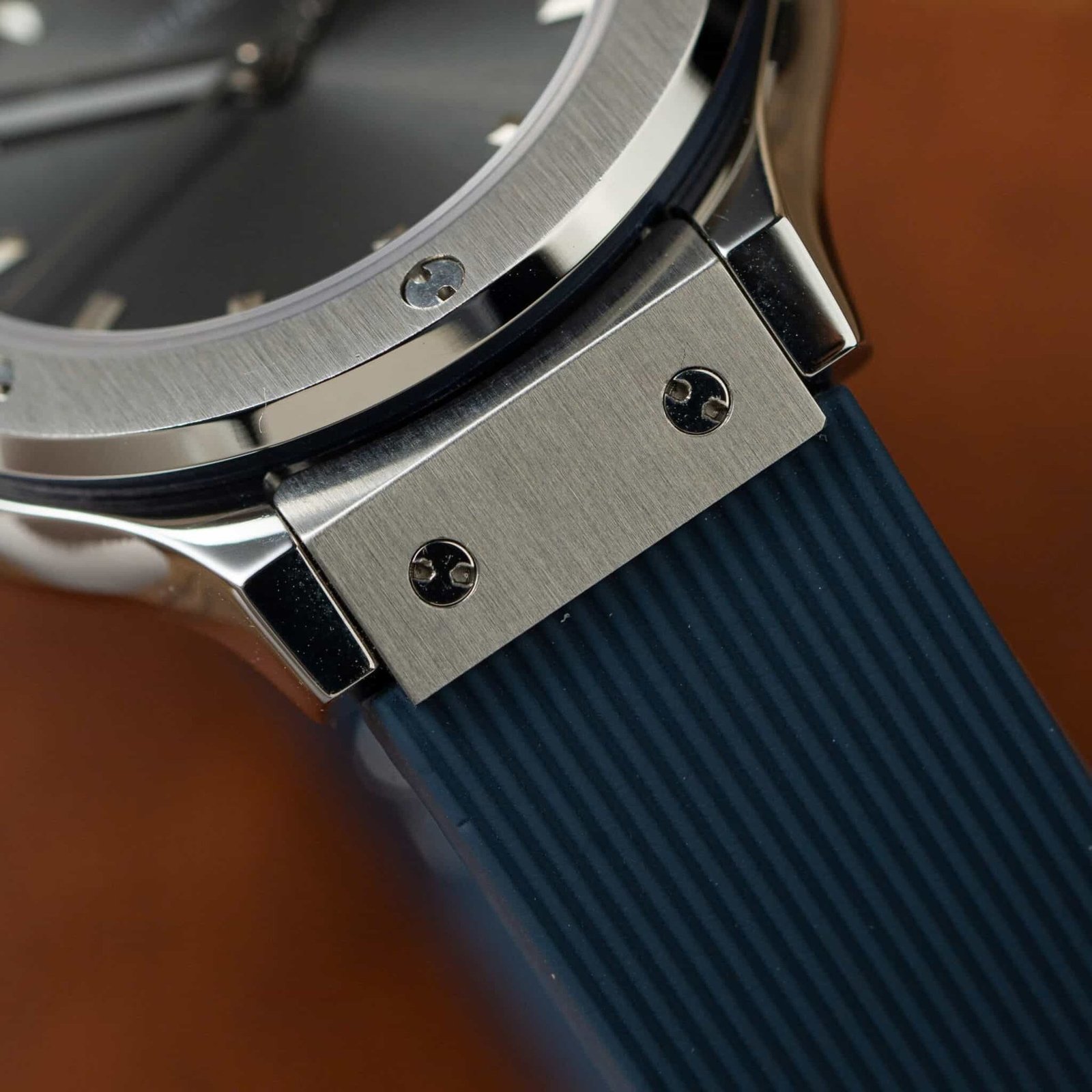 Hublot Classic Fusion Titanium Grey Dial Rubber Lady Watch Replica 33mm - 图片 5