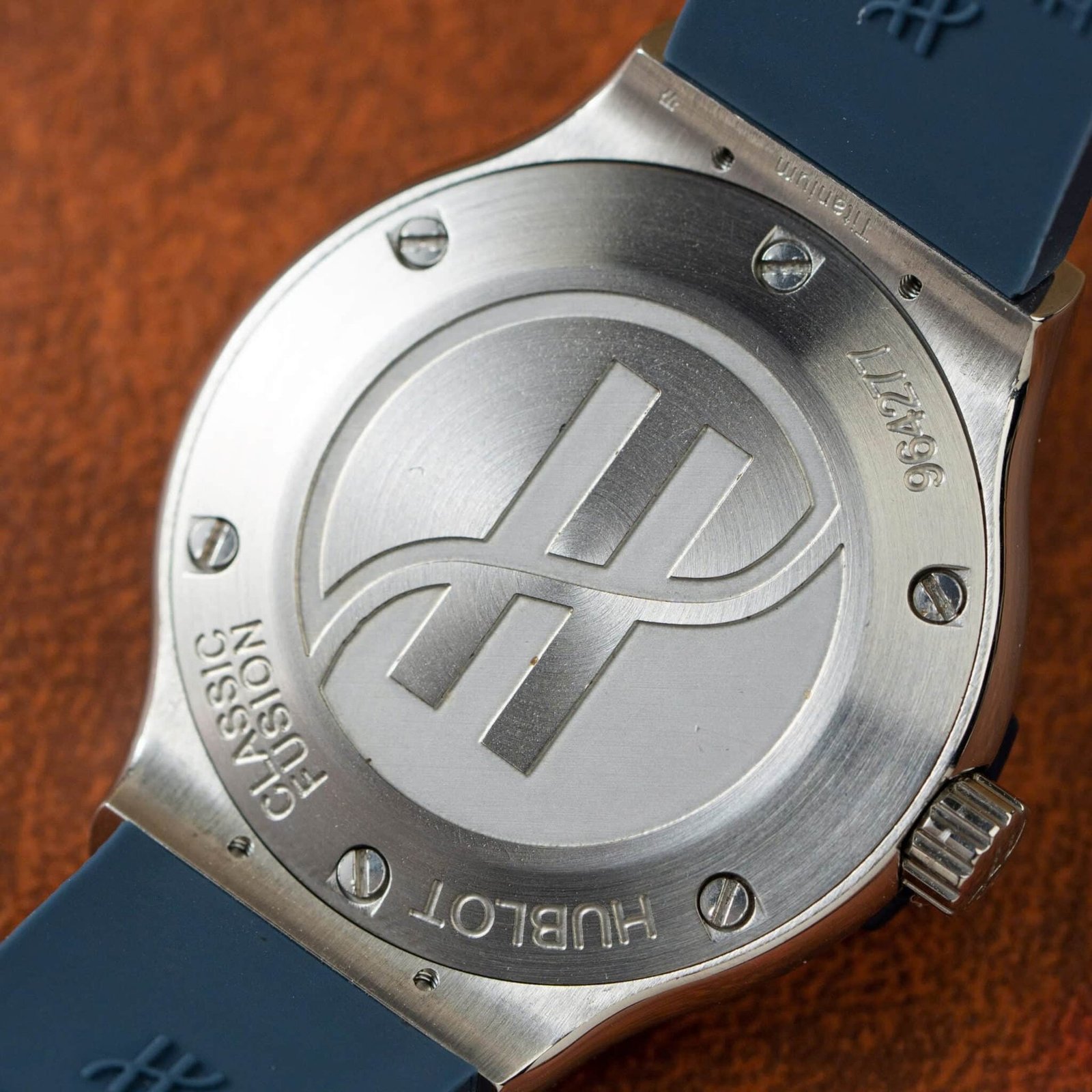 Hublot Classic Fusion Titanium Grey Dial Rubber Lady Watch Replica 33mm - 图片 8