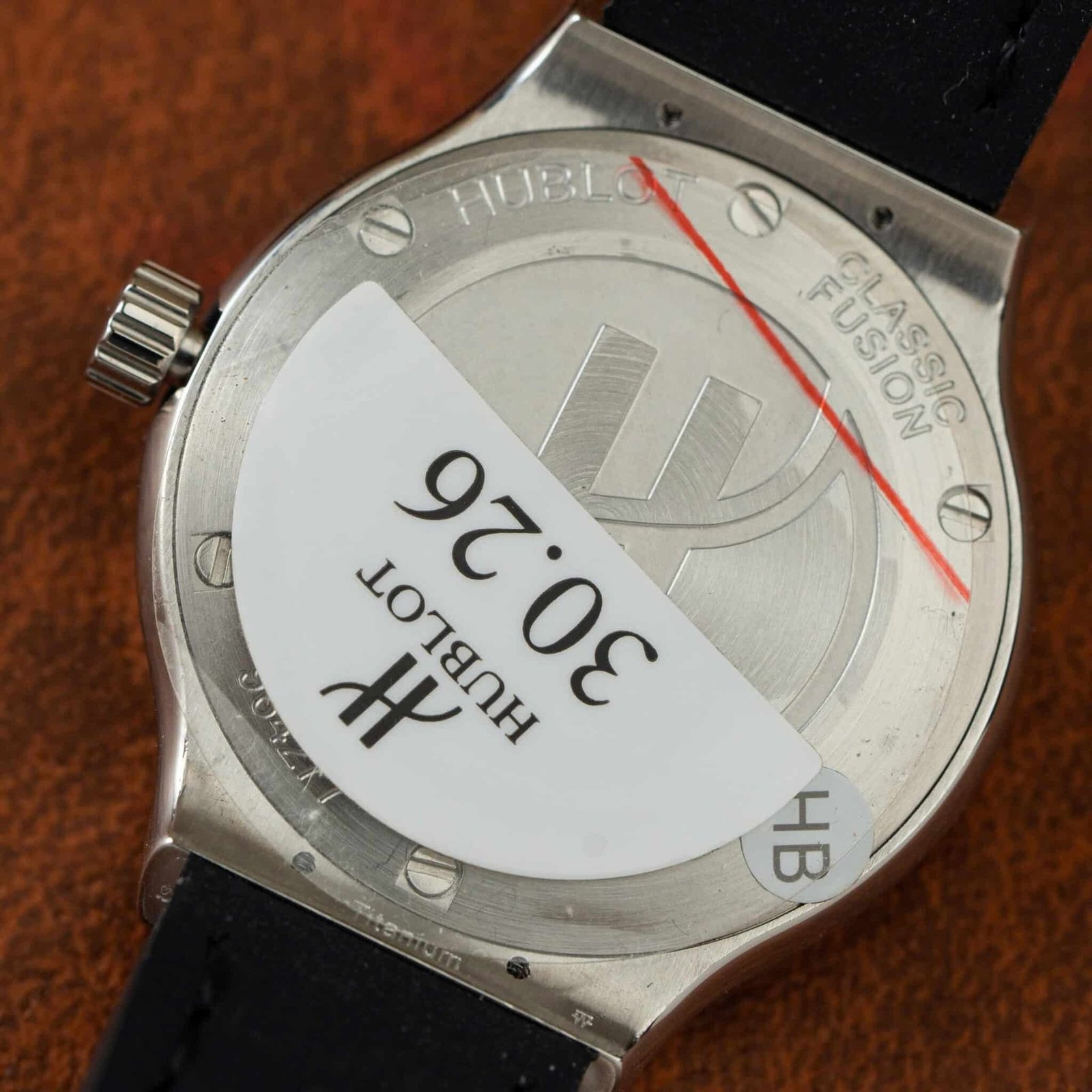 Hublot Classic Fusion Titanium Grey Dial Leather Strap Lady Watch Replica 33mm - 图片 7