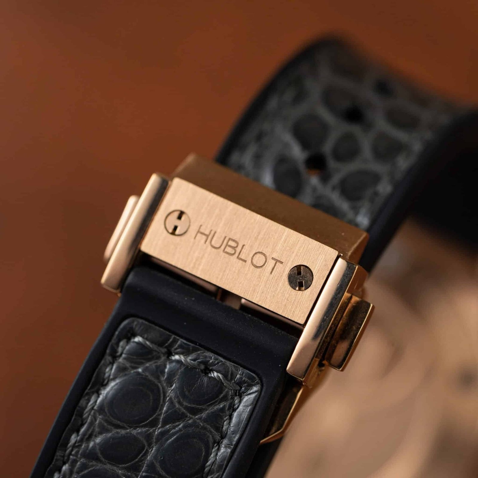 Hublot Classic Fusion King Gold Grey Dial Leather Strap Lady Watch Replica 33mm - 图片 10
