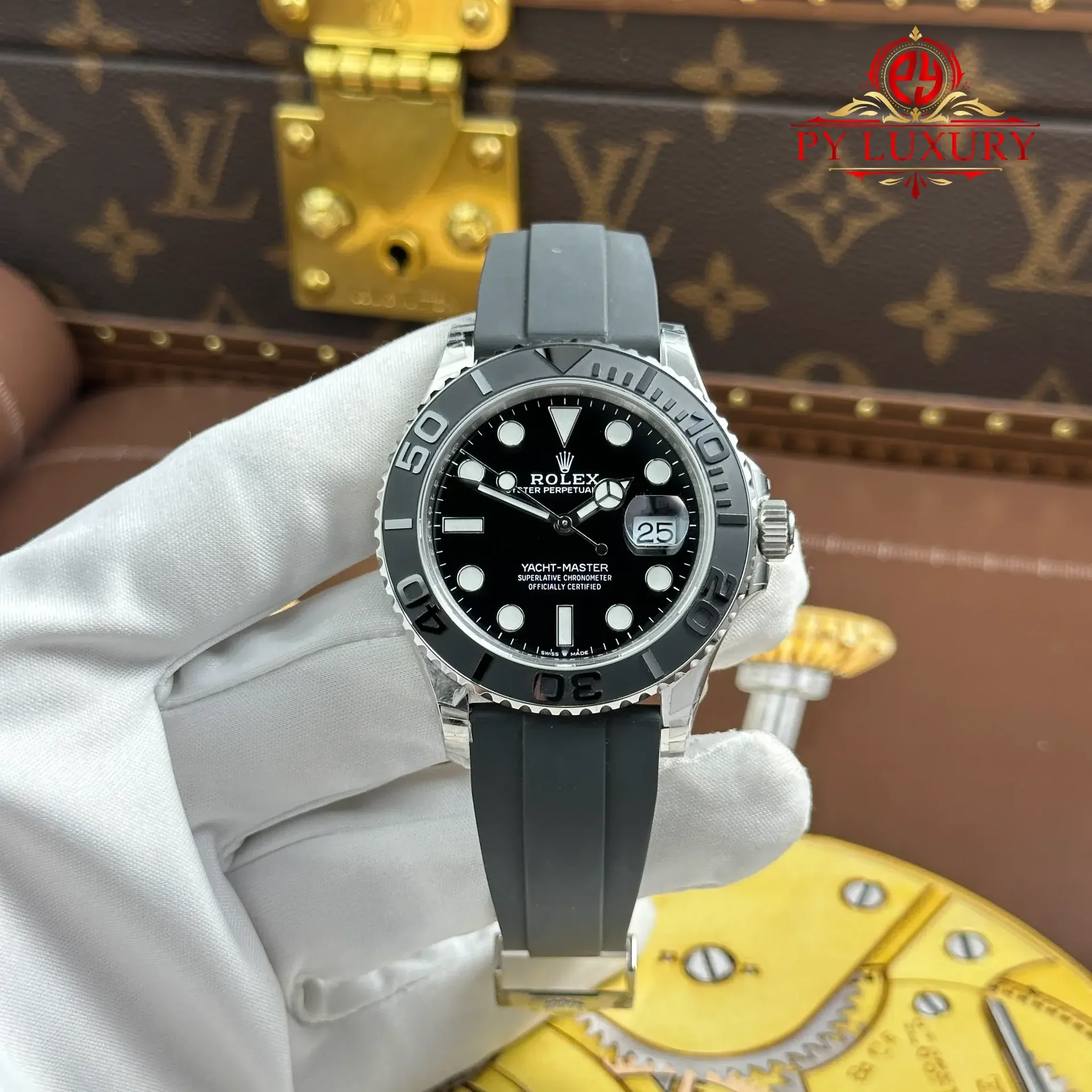 Rolex Yacht-Master 226659-0002 Black Dial Oysterflex V3 149g Super Clone VSF 42mm