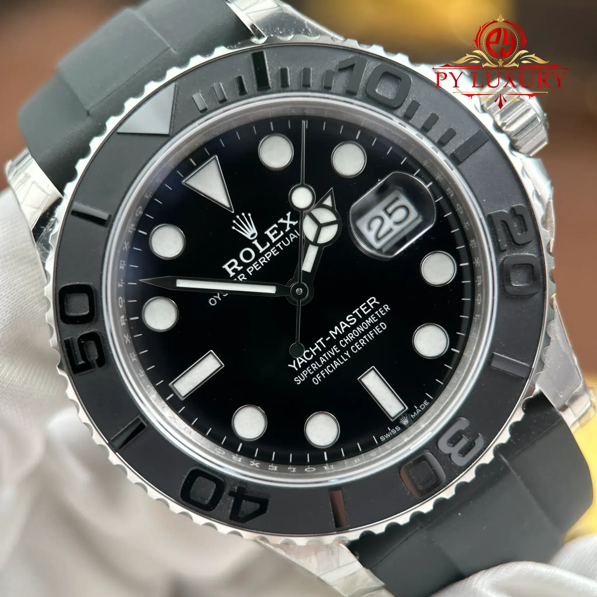Rolex Yacht-Master 226659-0002 Black Dial Oysterflex V3 149g Super Clone VSF 42mm - 图片 4