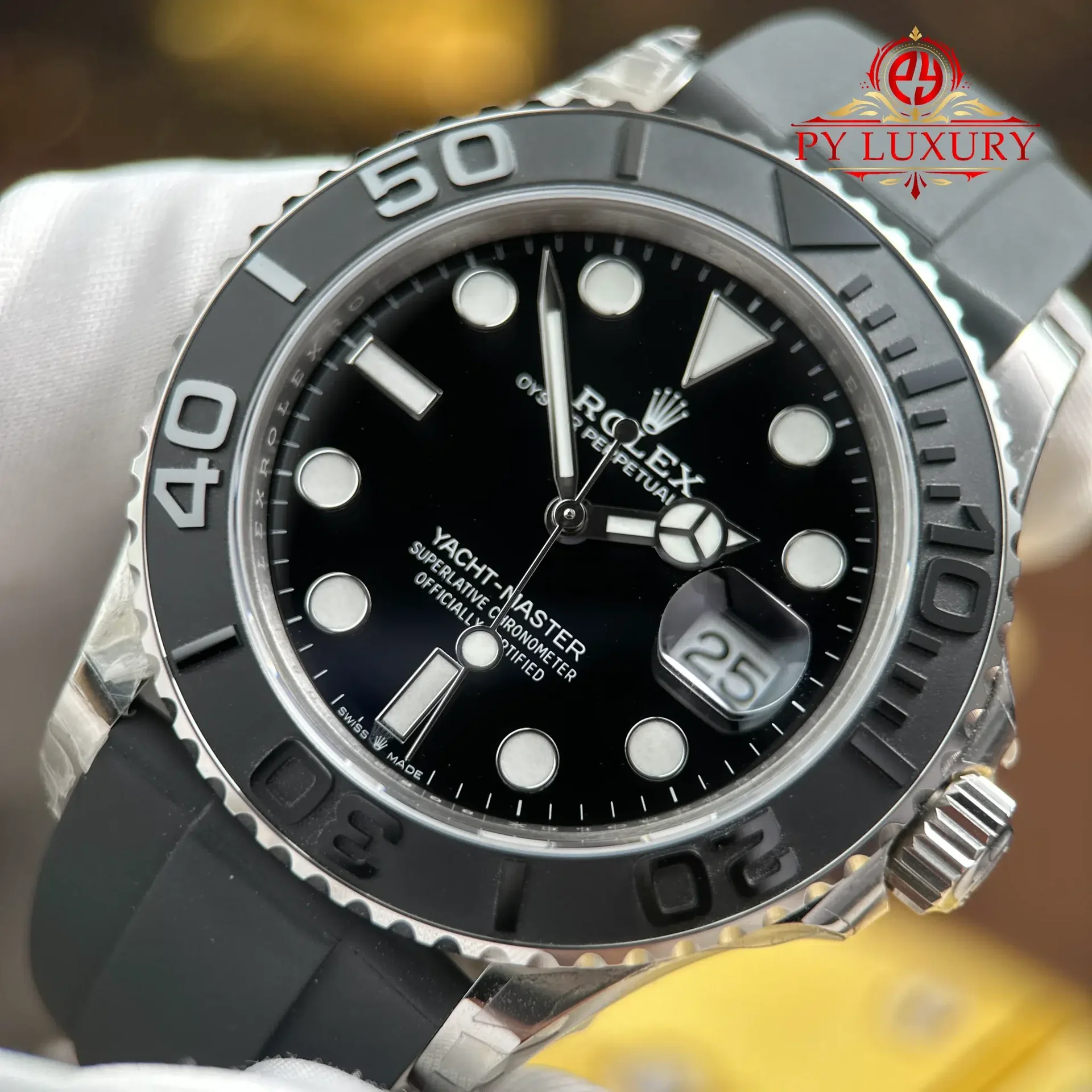Rolex Yacht-Master 226659-0002 Black Dial Oysterflex V3 149g Super Clone VSF 42mm - 图片 5