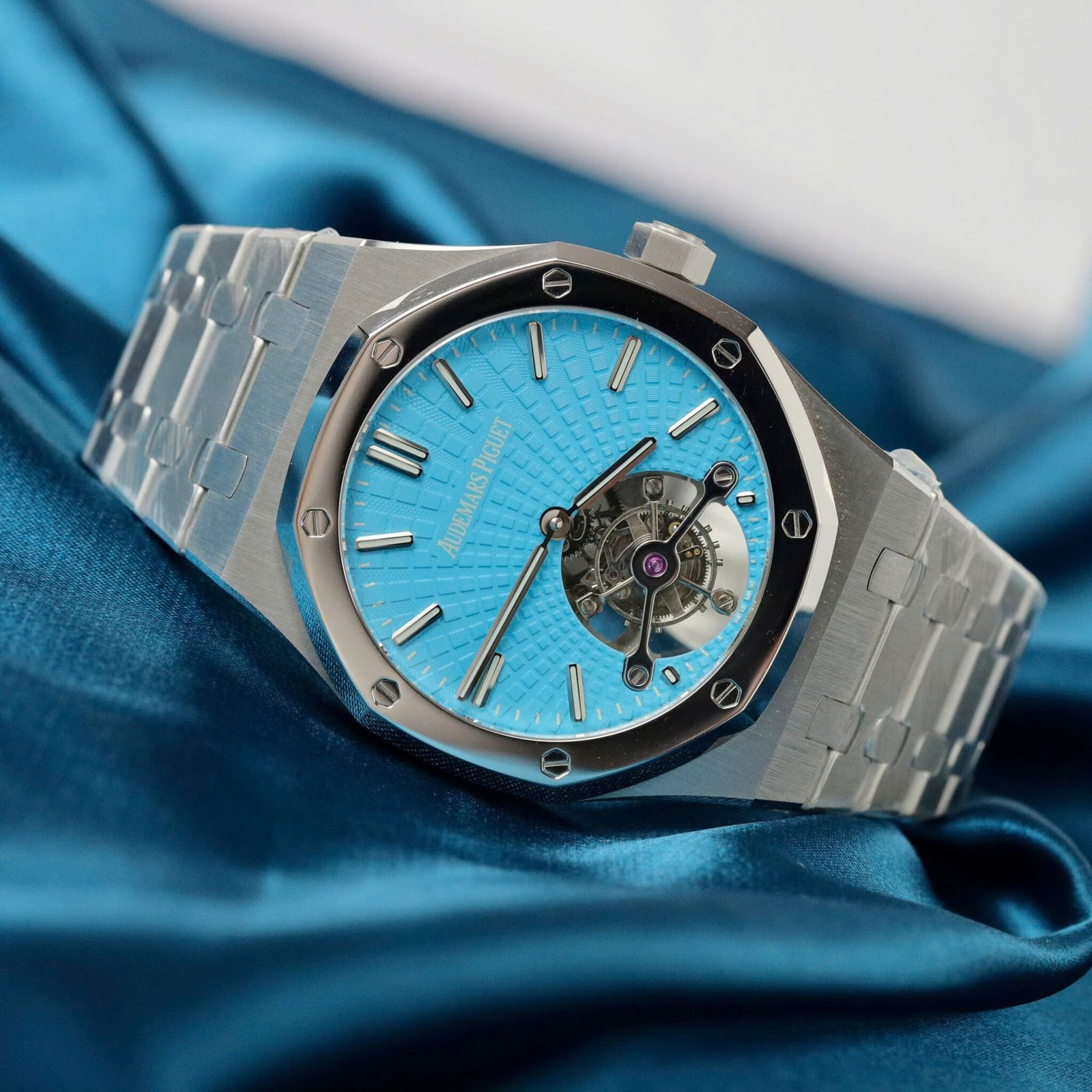 Audemars Piguet Royal Oak Tourbillon Tiffany Blue Dial Best Quality Replica 41mm - 图片 2