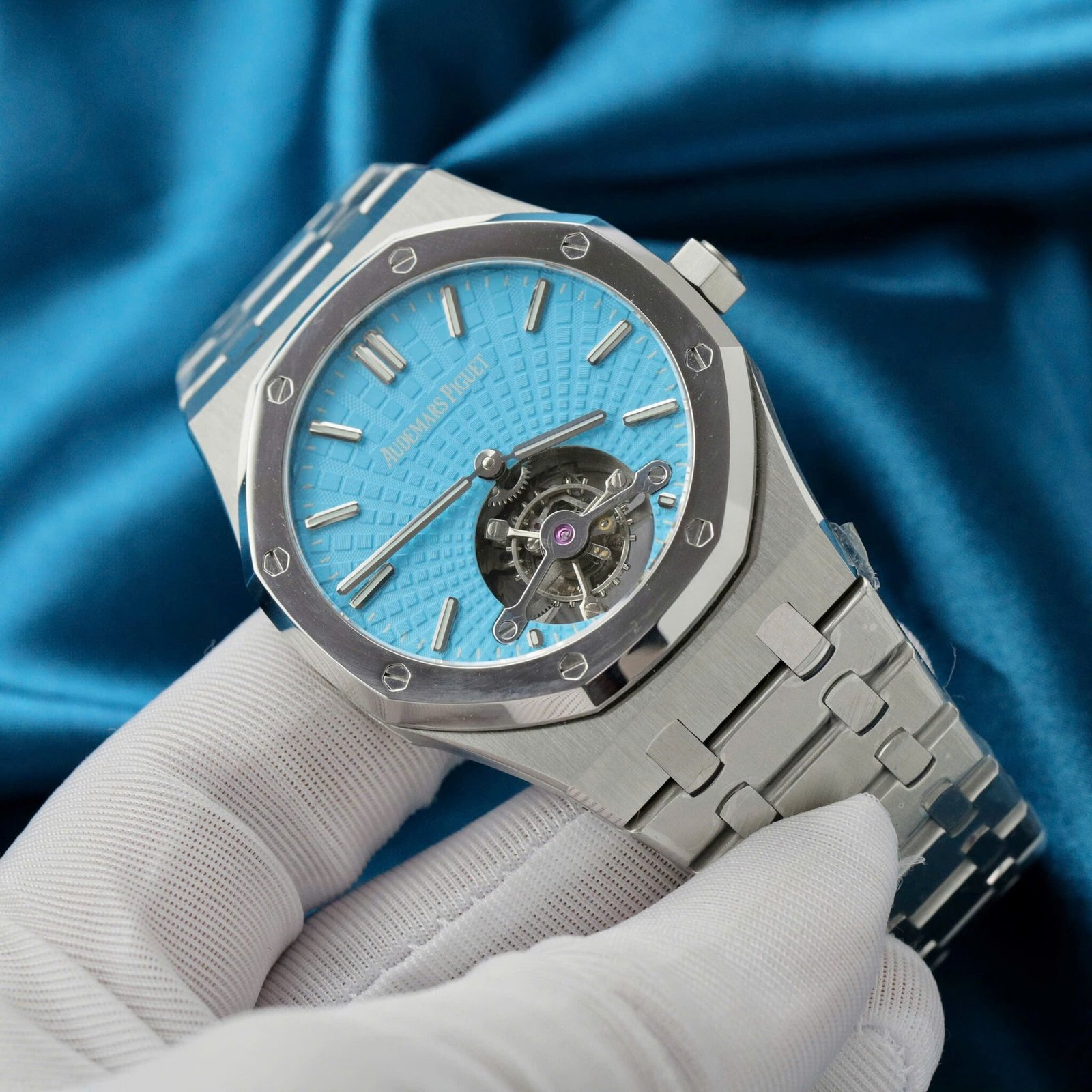 Audemars Piguet Royal Oak Tourbillon Tiffany Blue Dial Best Quality Replica 41mm - 图片 3