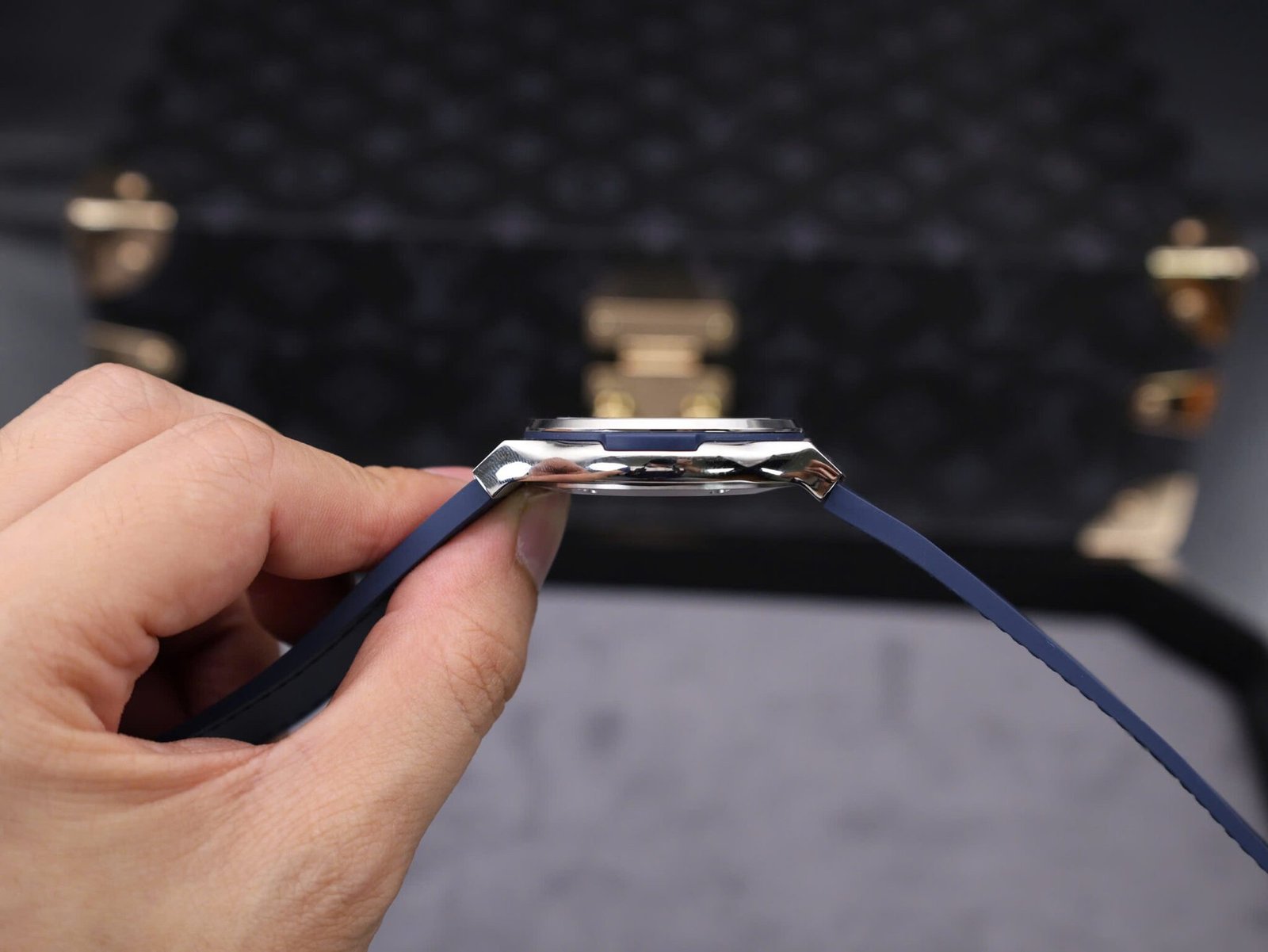 Hublot Classic Fusion Titanium Blue Dial Leather Strap 1:1 Replica 42mm - 图片 6