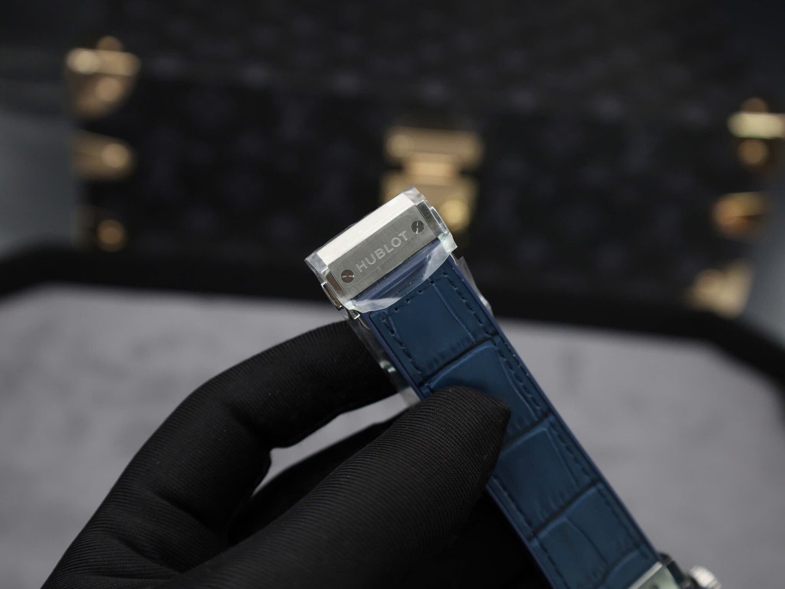 Hublot Classic Fusion Titanium Blue Dial Leather Strap 1:1 Replica 42mm - 图片 9
