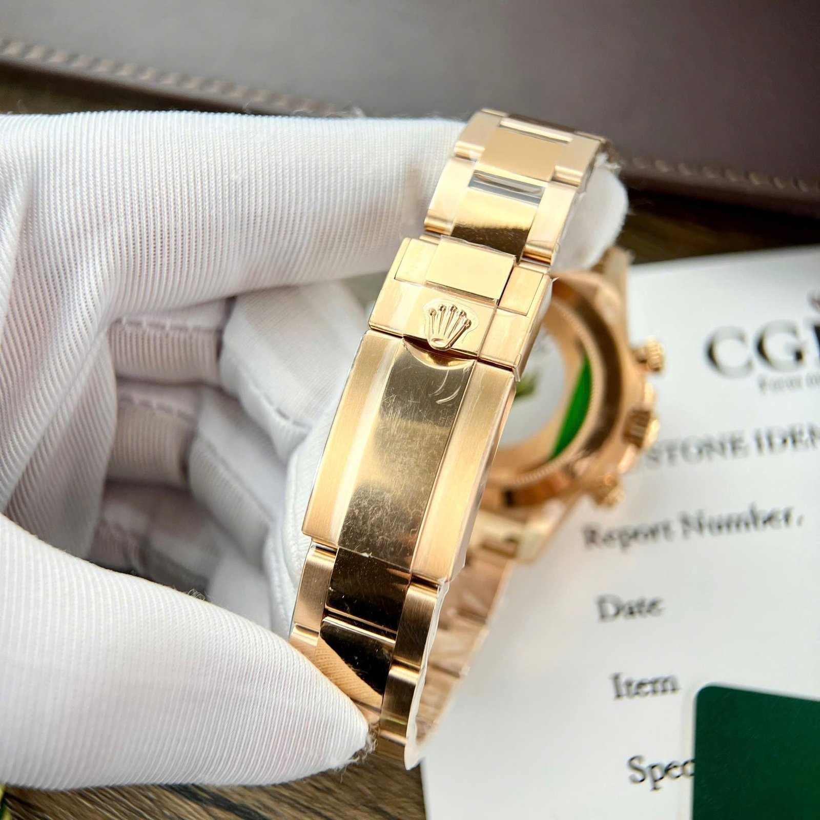 Rolex Daytona 116505-0017 “Sundust Dial” with Baguette-Diamond Index Replica Clean Factory 40mm - 图片 9