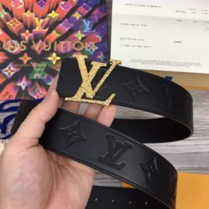 LOUIS VUITTON DIAMOND 40MM REVERSIBLE BELT - B172