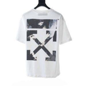 OW ANGEL OIL PAINTING ROUND NECK SHORT SLEEVE -