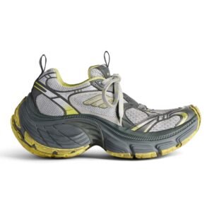 BALENCIAGA MEN'S 10XL SNEAKER IN GREY/YELLOW - BB272
