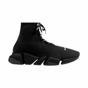 BALENCIAGA  MEN'S SPEED 2.0 LACE-UP SNEAKER IN BLACK - BB155