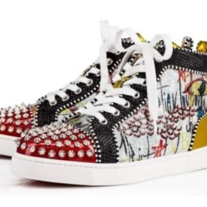 CHRISTIAN LOUBOUTIN HIGH-TOP SNEAKER - CL182