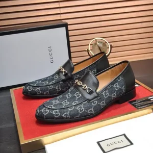 GUCCI JORDAAN GG LOAFER IN BLUE - LDG22