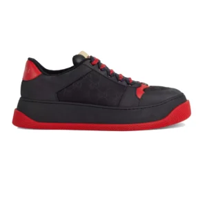 GUCCI SCREENER GG TRAINER SNEAKERS BLACK GG CANVAS – GC174