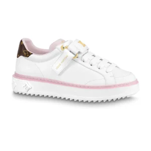 LOUIS VUITTON TIME OUT SNEAKER IN WHITE AND PINK – LSVT364