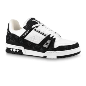 LOUIS VUITTON TRAINER SNEAKERS IN WHITE AND BLACK – LSVT341