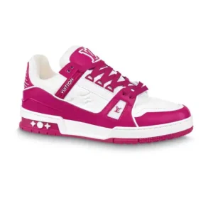 LOUIS VUITTON TRAINER SNEAKERS IN WHITE FUCHSIA – LSVT378