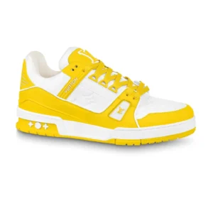 LOUIS VUITTON TRAINERS SNEAKES IN WHITE AND YELLOW– LSVT377
