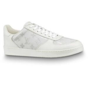 LOUIS VUITTON WHITE MONOGRAM TRANSPARENT RIVOLI SNEAKER - LV40