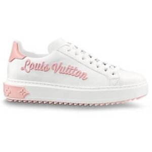 LOUIS VUITTON WOMEN'S TIME OUT SNEAKER WHITE/PINK FOR WOMEN - LV31