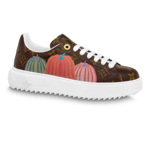 LOUIS VUITTON X YAYOI KUSAMA TIME OUT SNEAKERS IN BROWN – LSVT351