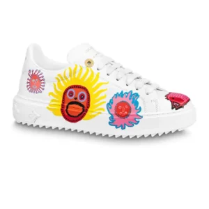LOUIS VUITTON X YAYOI KUSAMA TIME OUT SNEAKERS IN WHITE – LSVT350