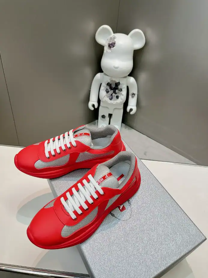 PRADA AMERICA'S CUP SOFT RUBBER AND BIKE FABRIC SNEAKERS - PRD005 - 图片 6